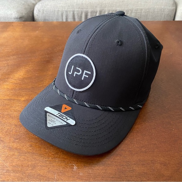 Autographed John Peel Fitness iFit Baseball Cap Black Tri Tech Hat SPF 30 - Picture 6 of 8